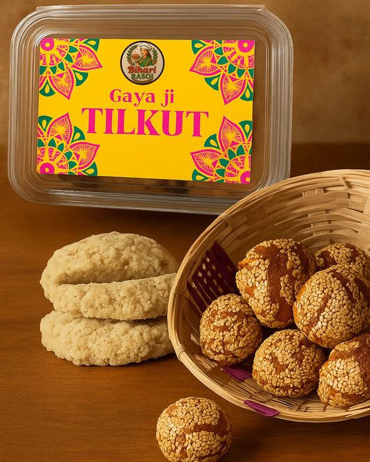 Gaya Ji Tilkut & Anarsa Combo Pack (450g + 450g)   Authentic Bihari Sweets